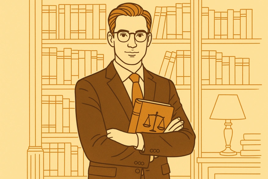 Harold W. Achala portrait illustration
